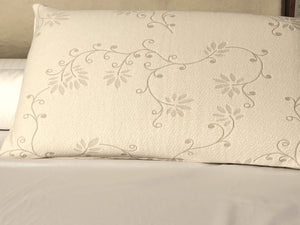 Shredded Natural Latex Filled Organic Cotton Pillow - Knit Outer