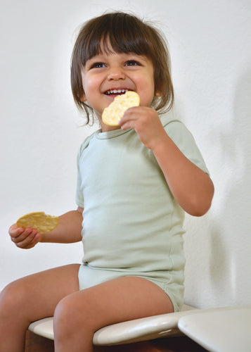 Organic Cotton Short Sleeved Onesie/Bodysuit 12-18M