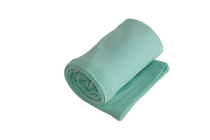 Organic Cotton Receiving Blanket Blue Monkey - Ecobaby Organics