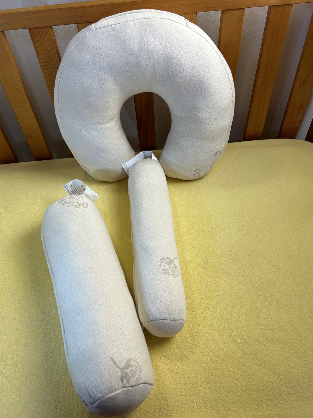 Yoga and Neck Woollie Ball Filled Organic Cotton Pillows