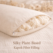 Load image into Gallery viewer, Bed Pillows - Kapok Filled Organic Cotton - Vegan