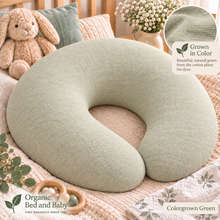 Load image into Gallery viewer, Nursing Pillow Organic Cotton and Woolie Bolus EcoWool