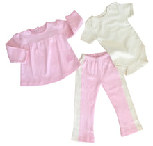 Load image into Gallery viewer, Organic Cotton Pink Yoga Pant and Bodysuit 6-12m