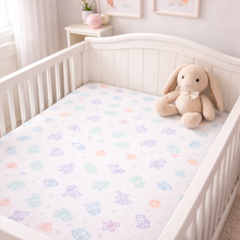 Load image into Gallery viewer, Organic Cotton Crib Fitted Sheet - Made in USA