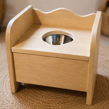 Load image into Gallery viewer, All Wood Montessori Style Potty