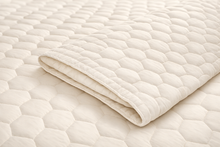 Load image into Gallery viewer, Baby Organic Cotton Quilted Mattress Pad - Machine Wash/Dry
