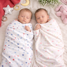 Load image into Gallery viewer, Organic Cotton Receiving Blanket Sweet Hearts