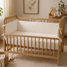 Load image into Gallery viewer, Organic Cotton Crib Bumper Cover