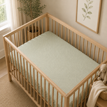 Load image into Gallery viewer, Organic Cotton Crib Fitted Sheet