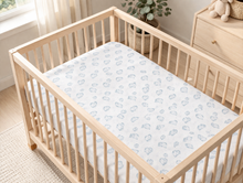 Load image into Gallery viewer, Organic Cotton Crib Fitted Sheet - Made in USA