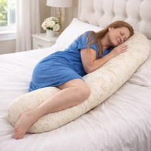 Load image into Gallery viewer, J Pillow Candy Cane Shaped Organic Cotton Pillowcases
