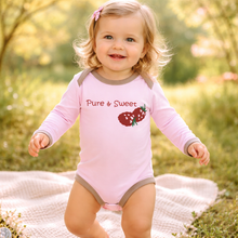 Load image into Gallery viewer, Organic Cotton Pure and Sweet Onesie 3m, Blanket, and Booties