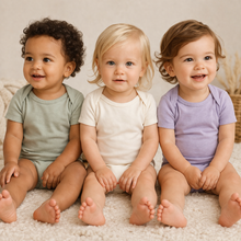 Load image into Gallery viewer, Organic Cotton Short Sleeved Onesie/Bodysuit