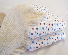 Load image into Gallery viewer, Organic Cotton Jersey Receiving Blanket Stars 3 Pack