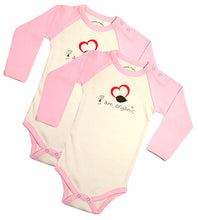 Load image into Gallery viewer, Organic Cotton "I Am Organic" Bodysuit 2 Pack 0-3m