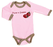 Load image into Gallery viewer, Organic Cotton Long Sleeved Onesie/Bodysuit Fun Prints