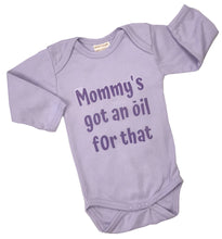 Load image into Gallery viewer, Organic Cotton Long Sleeved Onesie/Bodysuit Mommys Got An Oil