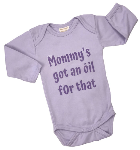 Organic Cotton Long Sleeved Onesie/Bodysuit Mommys Got An Oil