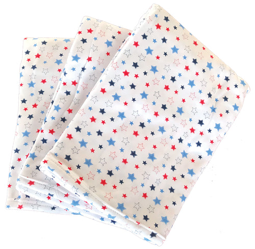 Organic Cotton Jersey Receiving Blanket Stars 3 Pack