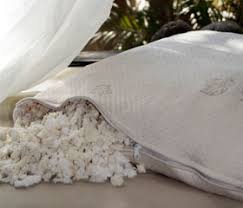 Shredded Natural Latex Filled Organic Cotton Pillow - Knit Outer