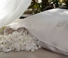 Load image into Gallery viewer, Shredded Latex Rubber Filled Organic Cotton Pillow - Zip Outer - Vegan