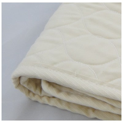 Baby Organic Cotton Quilted Mattress Pad - Machine Wash/Dry