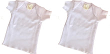 Load image into Gallery viewer, Organic Cotton Infant Short Sleeve Tee Lavender Stripe